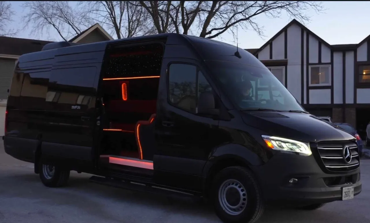 Up to 15 Passenger Limo Bus exterior for party bus rental in Northboro, IA