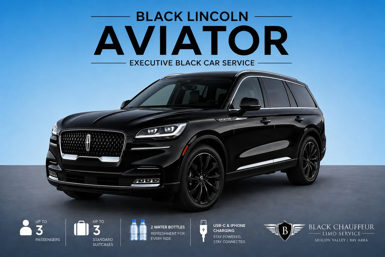 Black Lincoln Aviator Executive SUV for black car service in Santa Cruz County, CA Black Lincoln Aviator Executive SUV for black car service in Santa Cruz County, CA