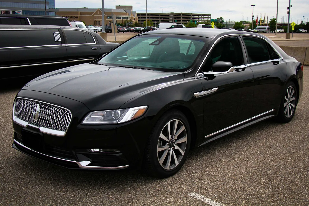 Black Lincoln Continental for sedan rental in Lanesboro, IA