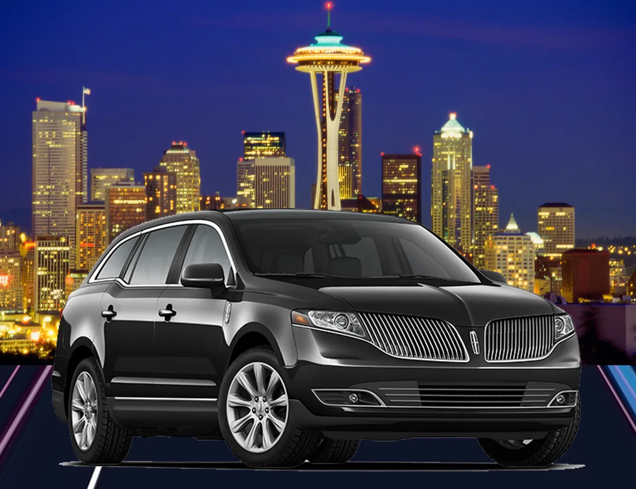 Black Lincoln MKT Executive Sedans for sedan rental in Cascade, MT