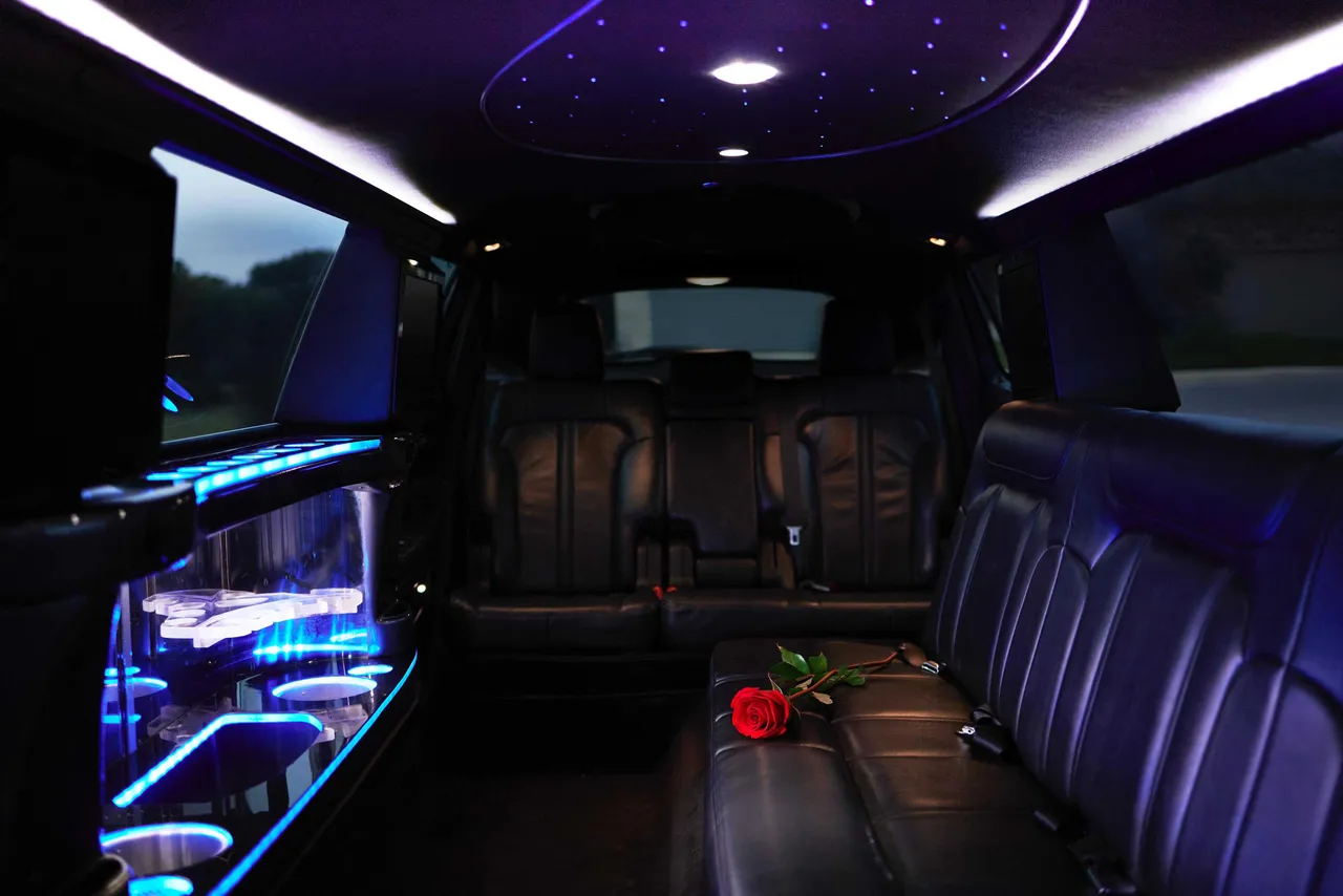 Lincoln MKT Limo interior for cadillac escalade limo in Thorndale, TX