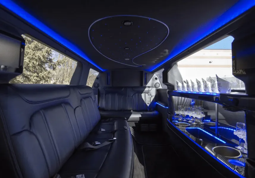 Lincoln MKT Limo interior for cadillac escalade limo in Ethel, MO
