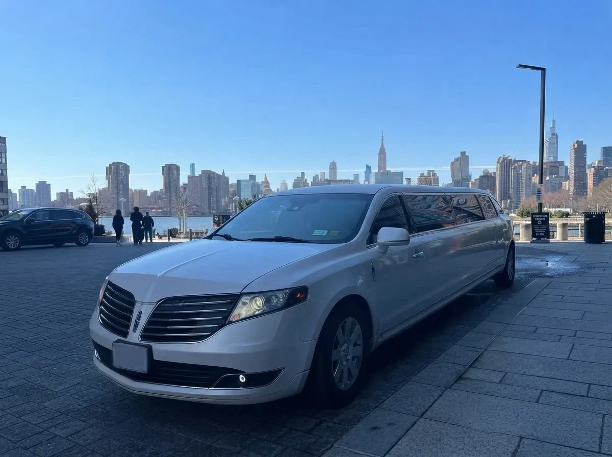White Lincoln MKT Limousine for limo rental White Lincoln MKT Limousine for limo rental
