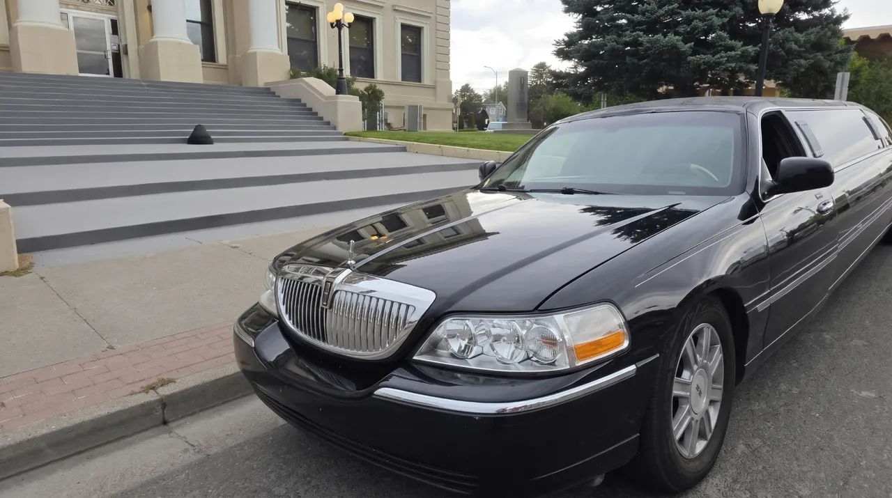 Black Lincoln Town Car Limousine for limo rental Black Lincoln Town Car Limousine for limo rental