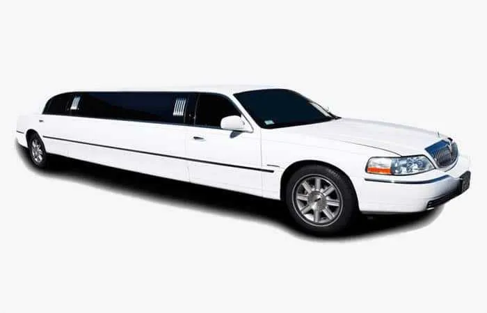White Lincoln Towncar Limo for limo rental in Loma Mar, CA