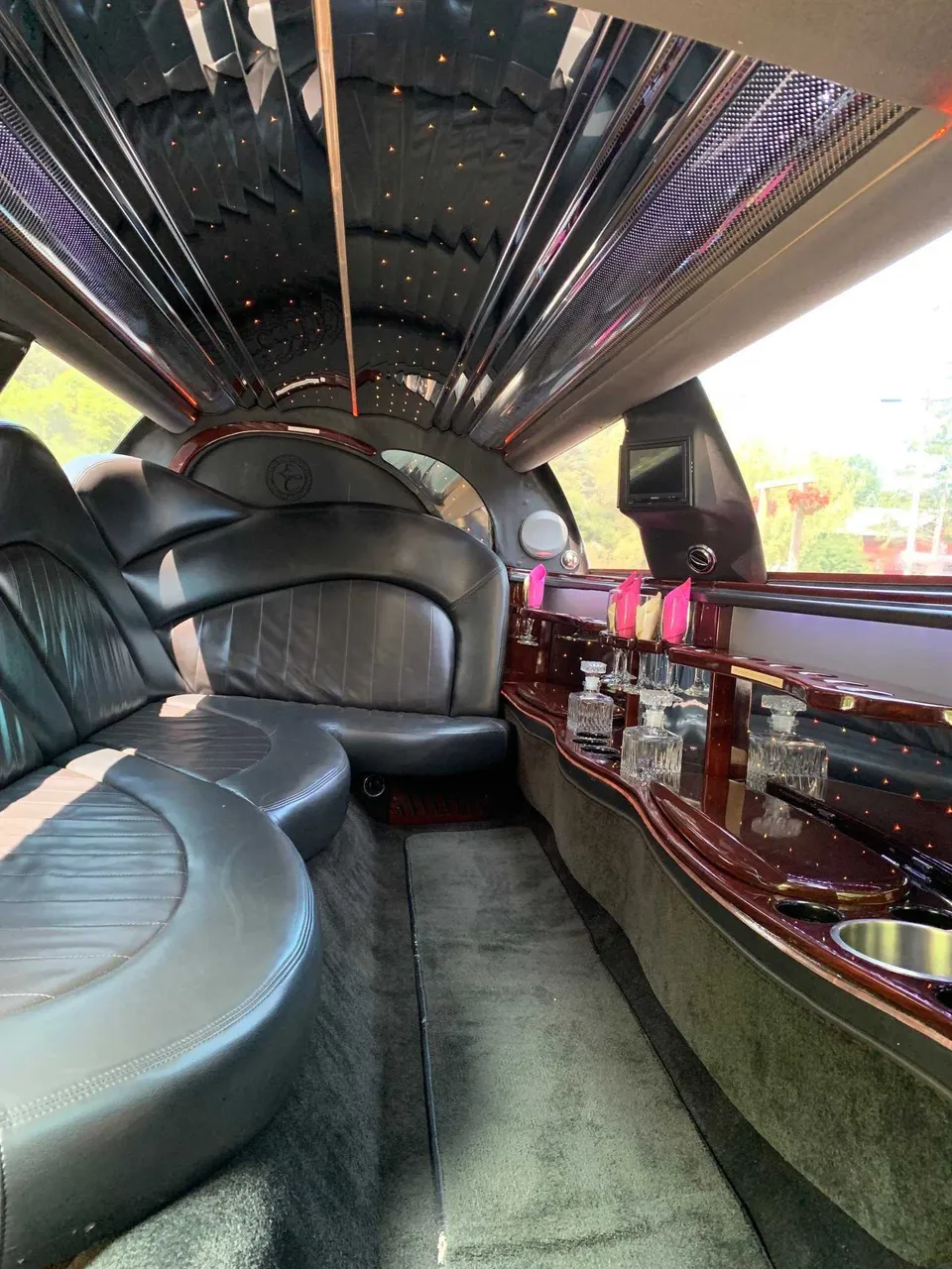 Lincoln Towncar Limousine - Marilyn Monroe interior, photo 4 for prom car rental in Trumansburg, NY