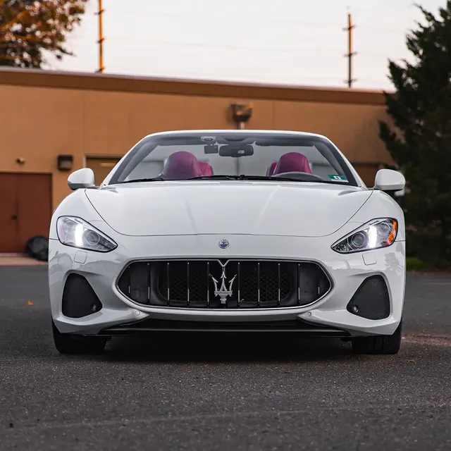 Maserati Granturismo Convertible for sports car rental in Roulette, PA