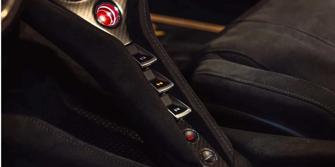 Mclaren 720s close-up for sports car rental