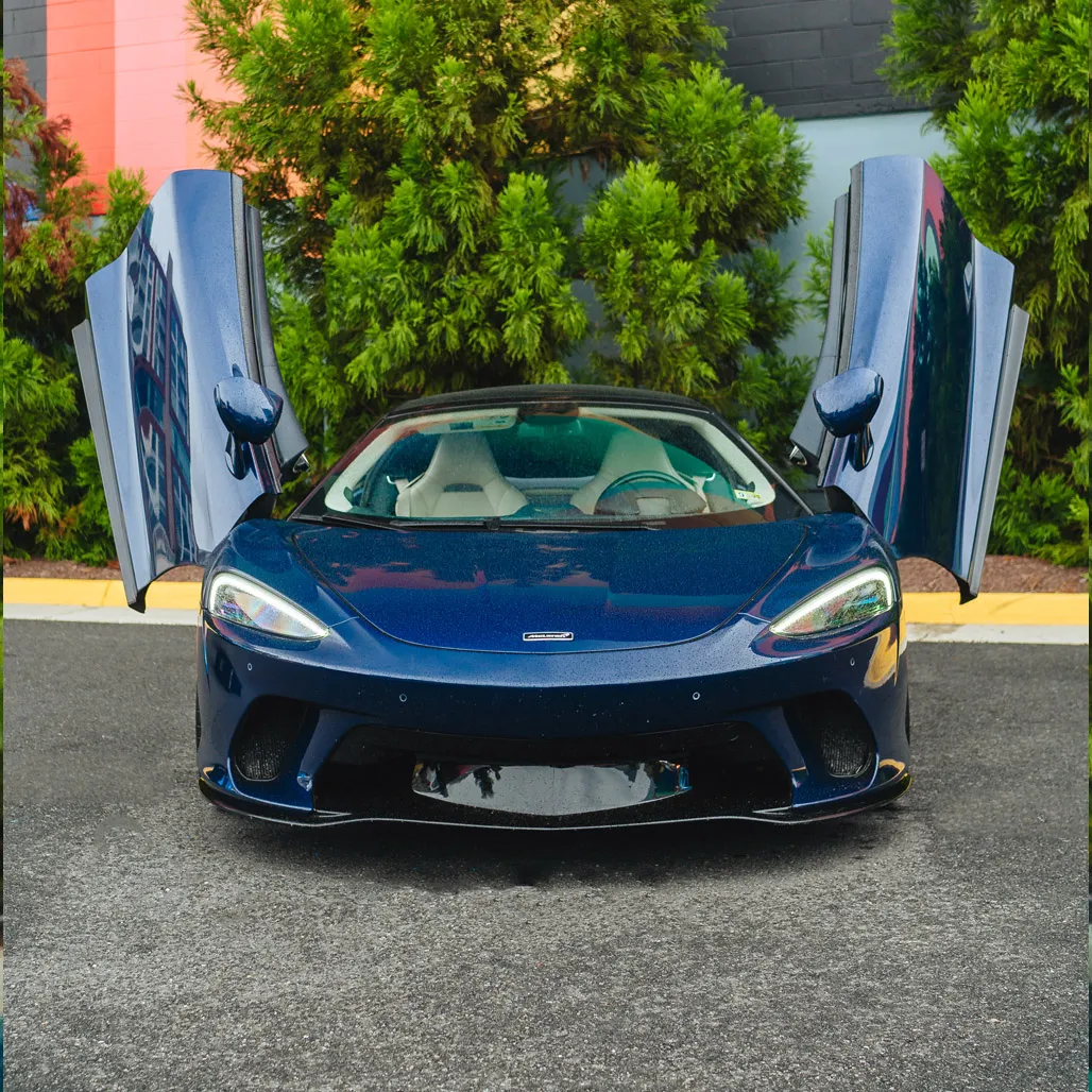 McLaren GT Aurora blue, photo 2 for exotic car rental