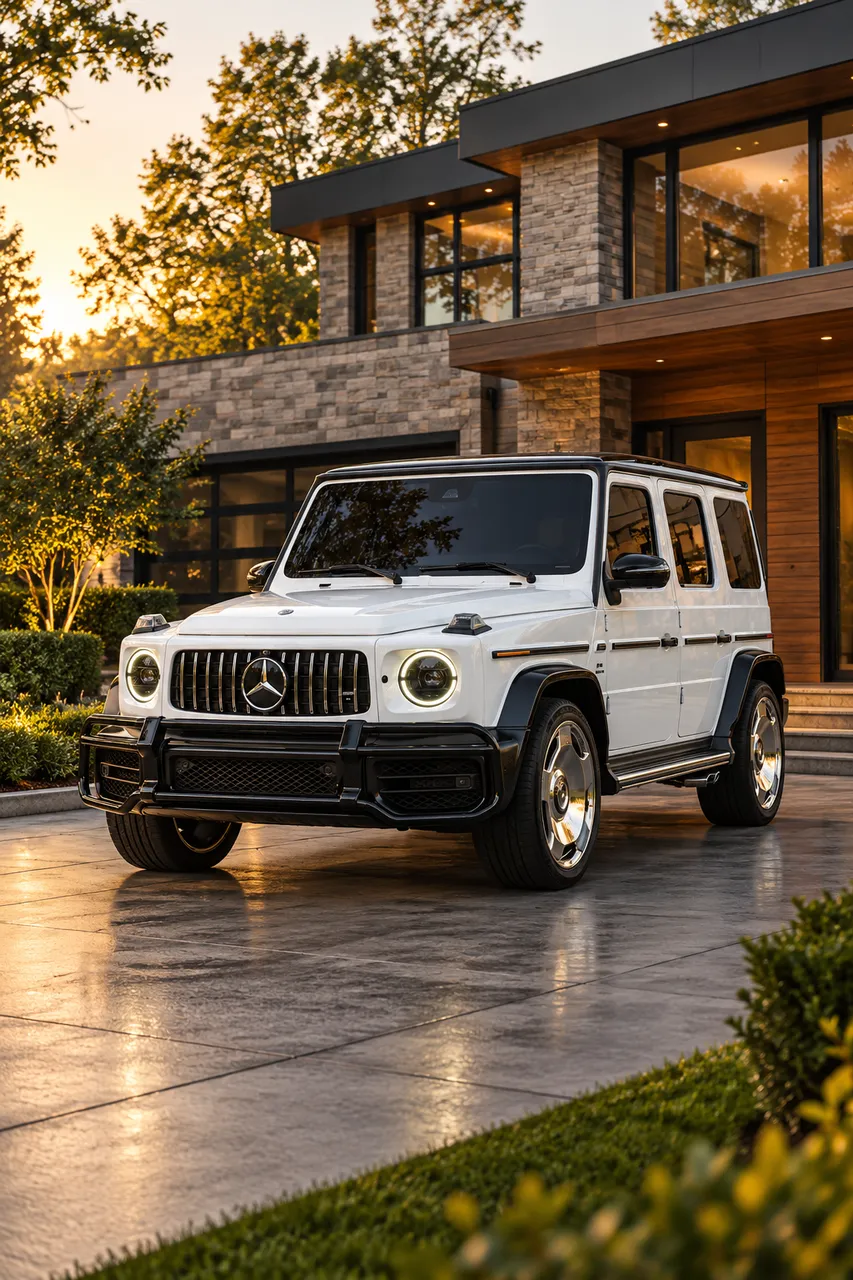 Mercedes AMG G63 — White, photo 2 for airport transfers Mercedes AMG G63 — White, photo 2 for airport transfers