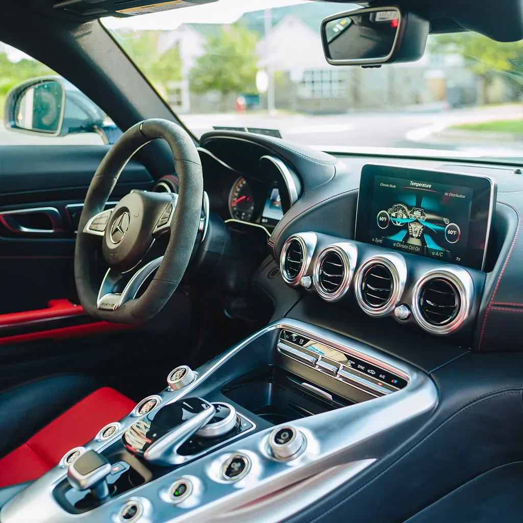 Silver Mercedes-AMG GTS Coupe, photo 3 for sedan rental in Crosby, PA