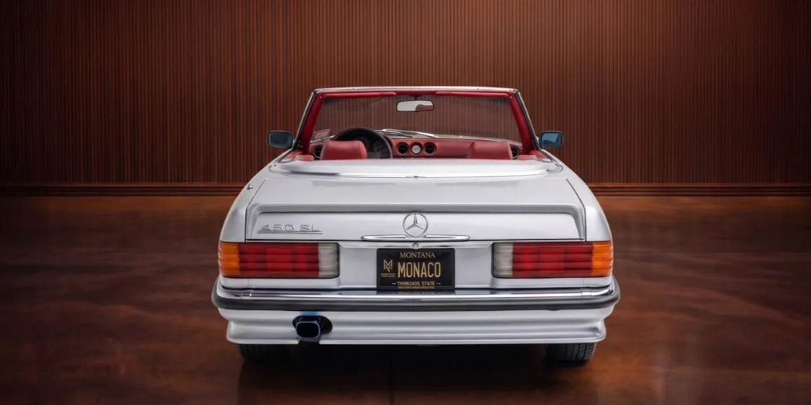 Silver Mercedes Benz 450 SL, photo 5 for wedding car rental in Perry County, PA