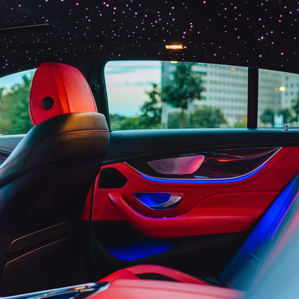 White Mercedes-Benz AMG GT63S with Starlight Headliner, photo 7 for sedan rental in Rockville, MD White Mercedes-Benz AMG GT63S with Starlight Headliner, photo 7 for sedan rental in Rockville, MD