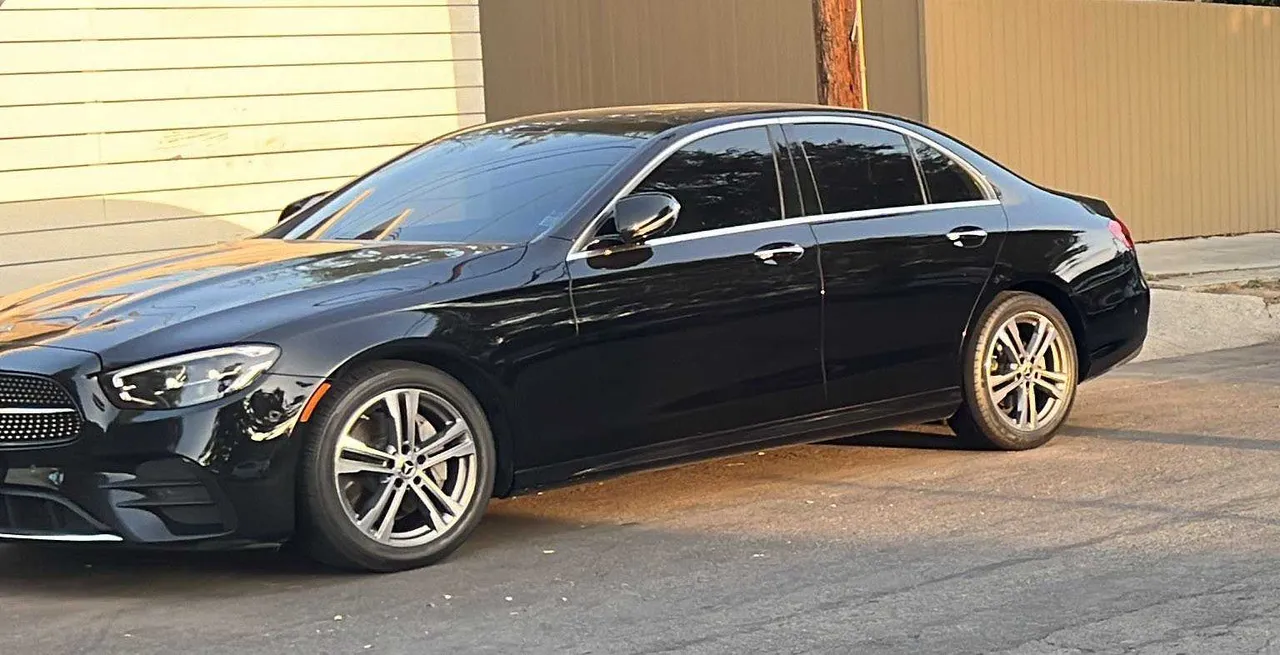 Black Mercedes-Benz E350 for black car service in Kern County, CA Black Mercedes-Benz E350 for black car service in Kern County, CA