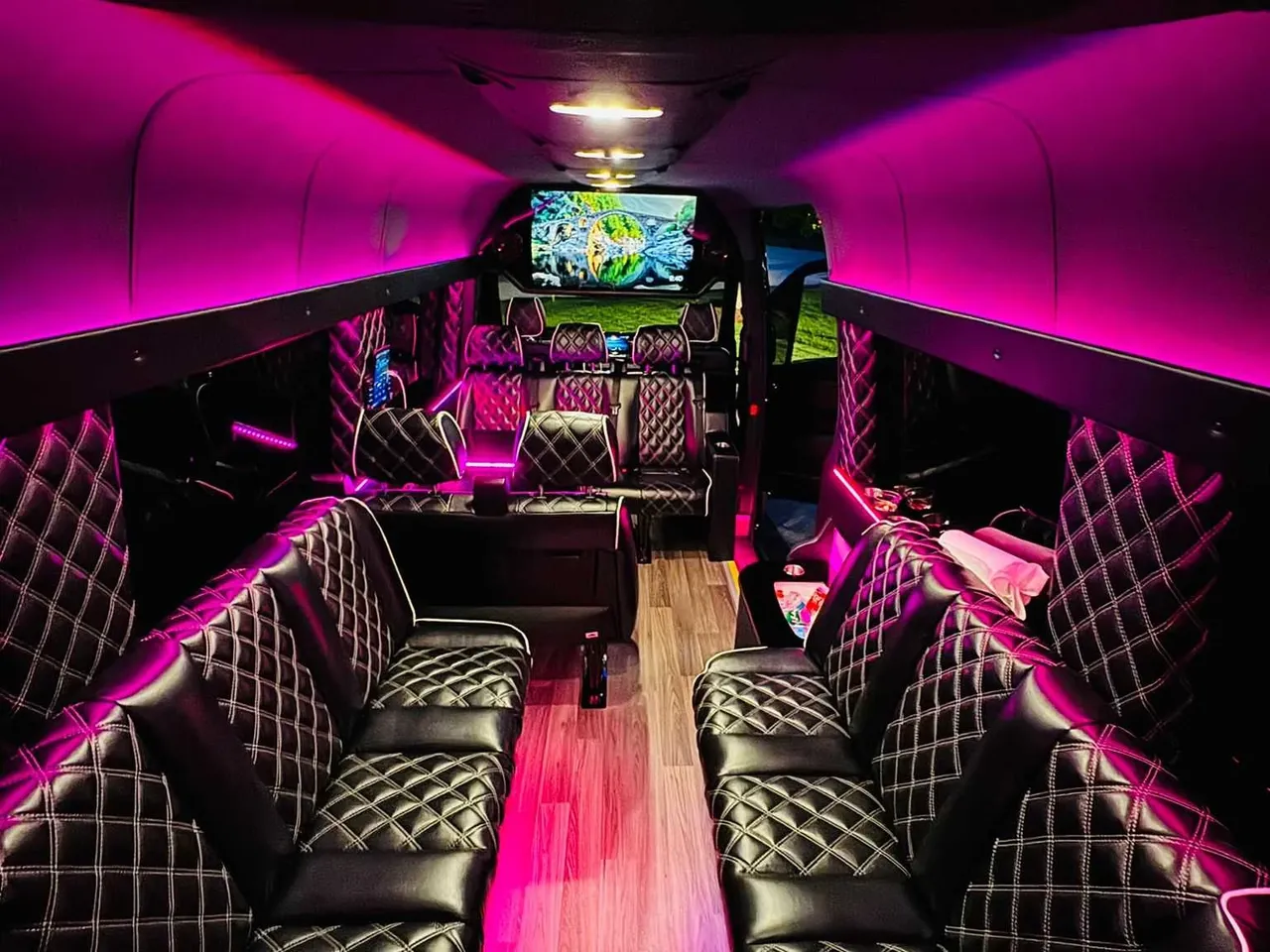 Black Mercedes-Benz Executive Sprinter, photo 4 for party bus rental Black Mercedes-Benz Executive Sprinter, photo 4 for party bus rental