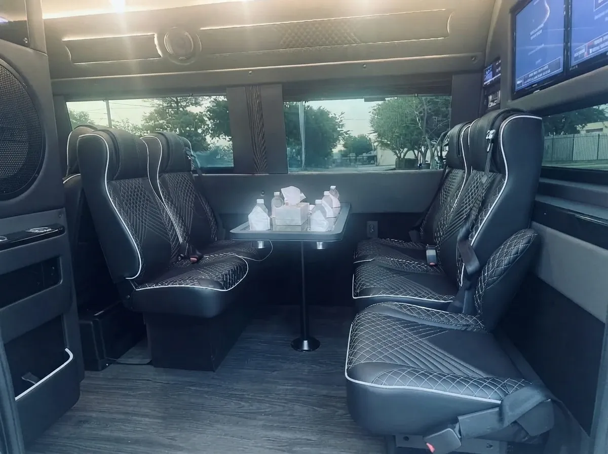 Black Mercedes-Benz Executive Sprinter for minibus rental Black Mercedes-Benz Executive Sprinter for minibus rental