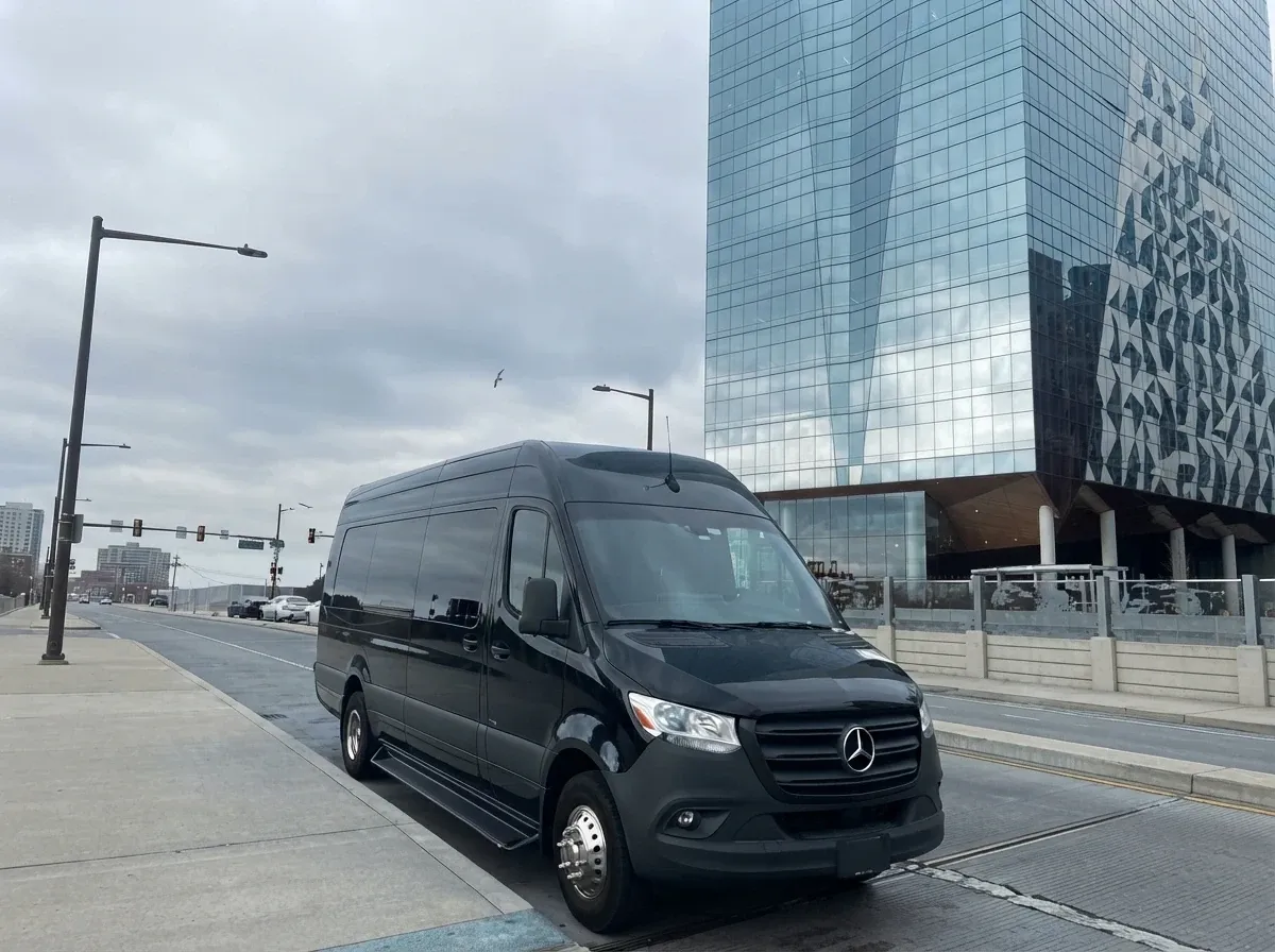 Black Mercedes-Benz Executive Sprinter, photo 3 for minibus rental Black Mercedes-Benz Executive Sprinter, photo 3 for minibus rental