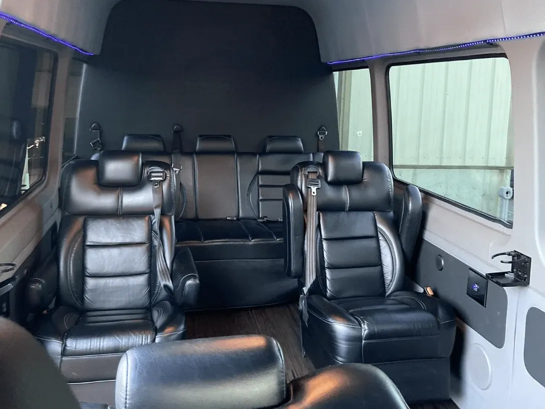Black Mercedes-Benz Executive Sprinter for minibus rental Black Mercedes-Benz Executive Sprinter for minibus rental