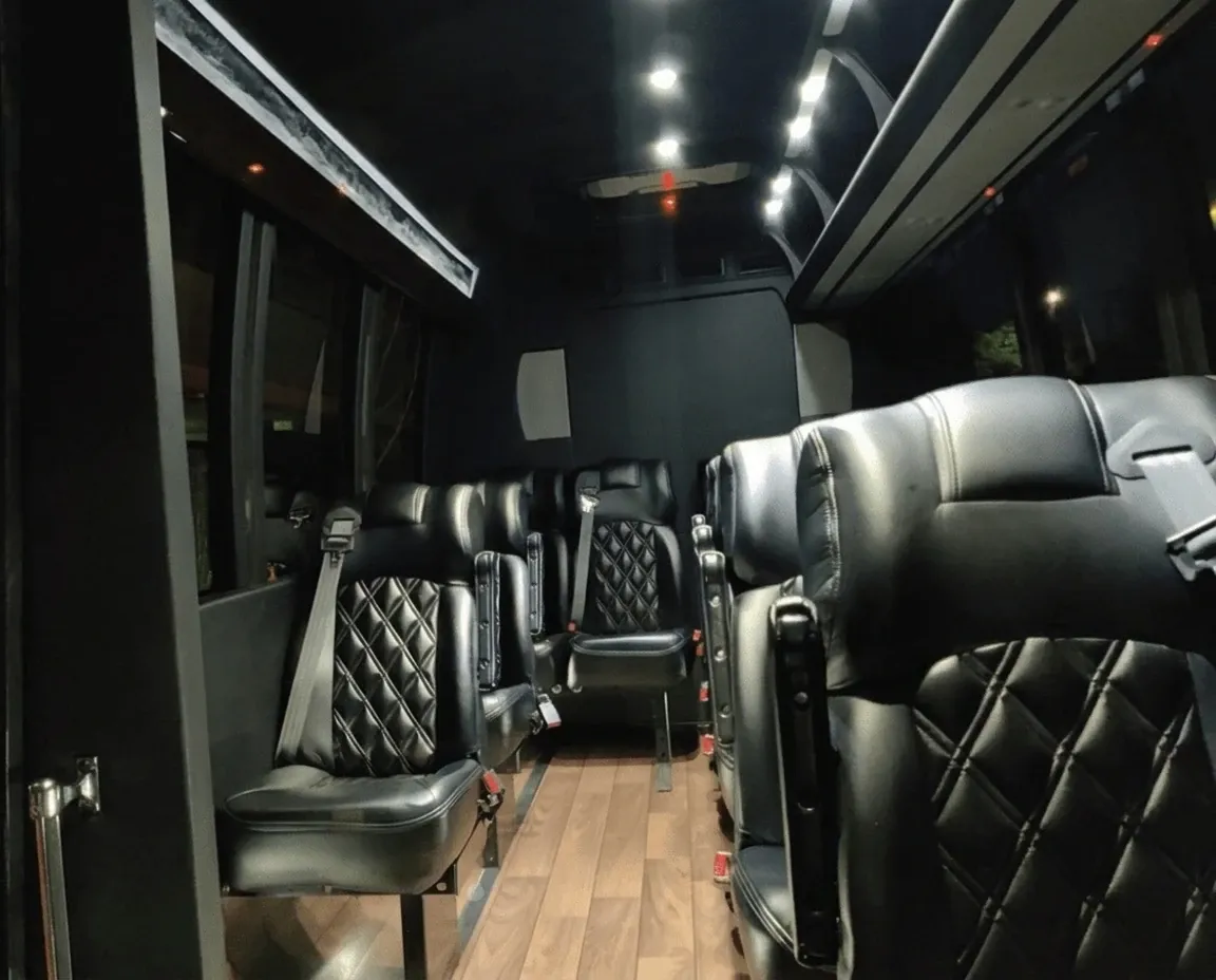 Black Mercedes-Benz Executive Sprinter for minibus rental Black Mercedes-Benz Executive Sprinter for minibus rental