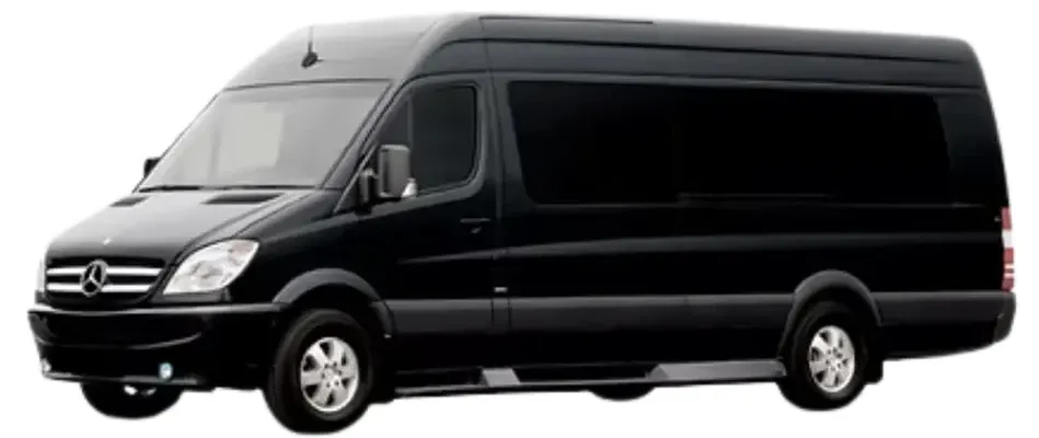 Mercedes-Benz Executive Sprinter for shuttle bus rental in Arvin, CA