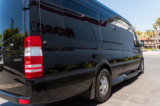 Black Mercedes-Benz Jet Executive Sprinter for minibus rental