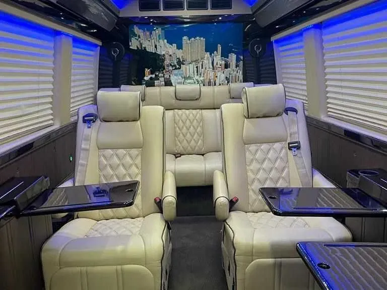 Black Mercedes-Benz Jet Sprinter, photo 4 for minibus rental Black Mercedes-Benz Jet Sprinter, photo 4 for minibus rental