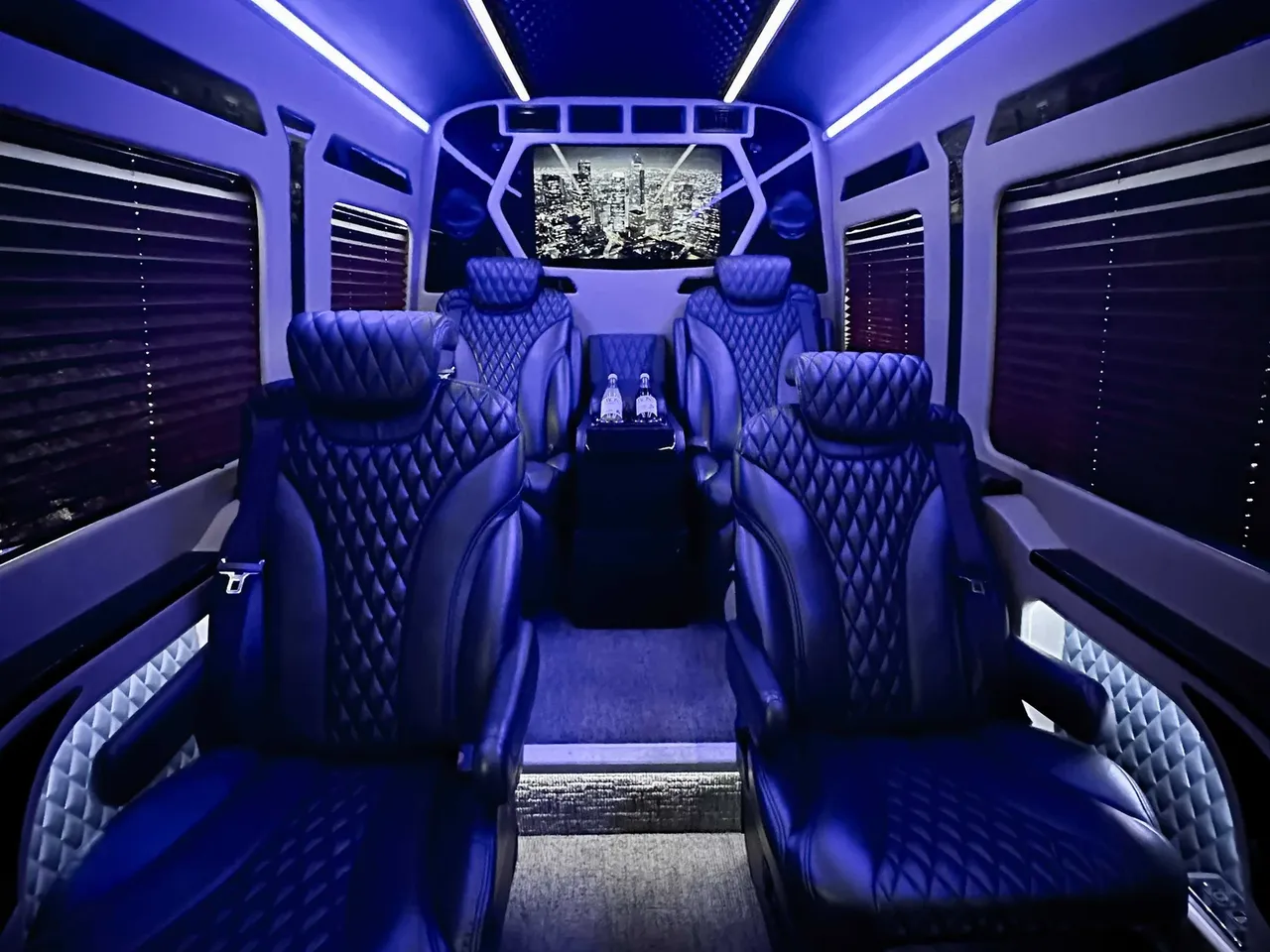 Black Mercedes-Benz Jet Sprinter, photo 2 for minibus rental Black Mercedes-Benz Jet Sprinter, photo 2 for minibus rental