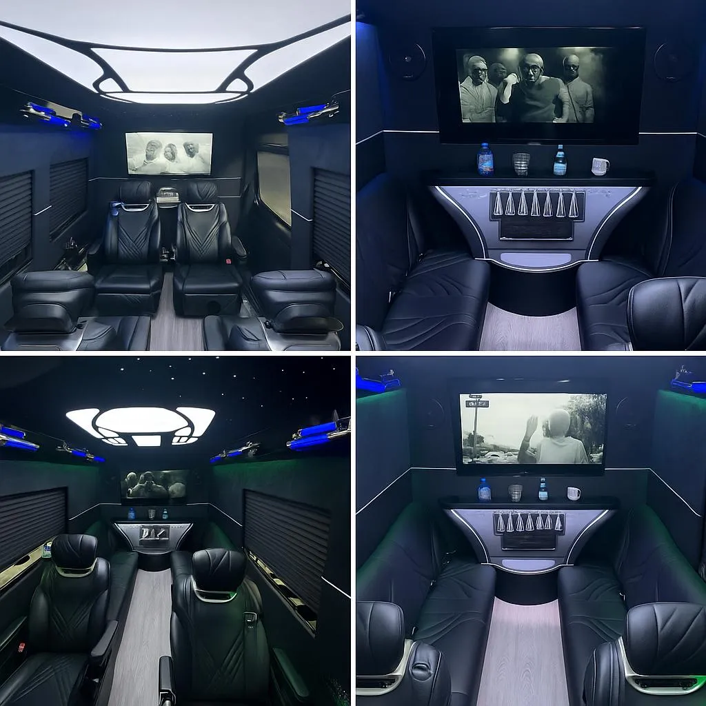 Mercedes-Benz Party Limousine Sprinter for party bus rental