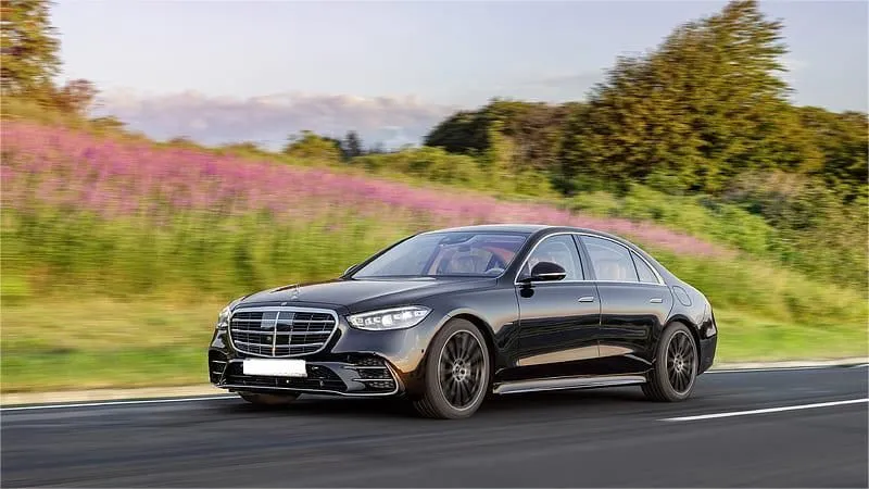 Mercedes-Benz S-Class Luxury Sedan for chauffeur car rental in Los Angeles, CA
