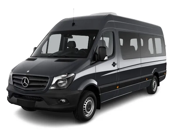 Black Mercedes-Benz Sprinter for minibus rental Black Mercedes-Benz Sprinter for minibus rental
