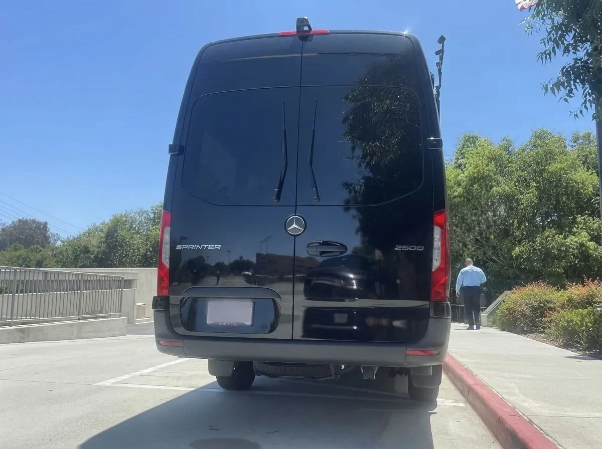 Black Mercedes-Benz Sprinter, photo 2 for minibus rental