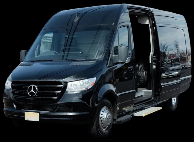 Mercedes-Benz Sprinter Jet Van for mini coach rental in Mont Clare, PA