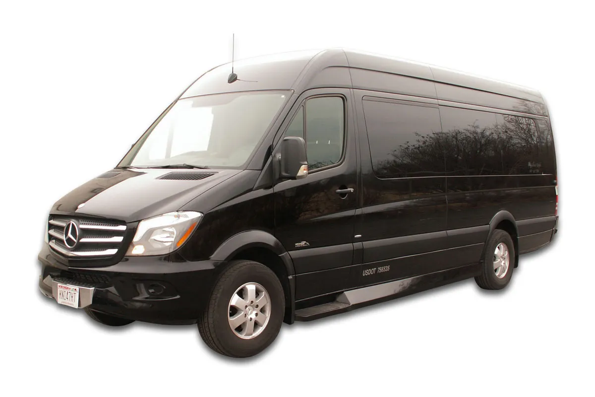 Mercedes-Benz Sprinter Limousine for party bus rental Mercedes-Benz Sprinter Limousine for party bus rental