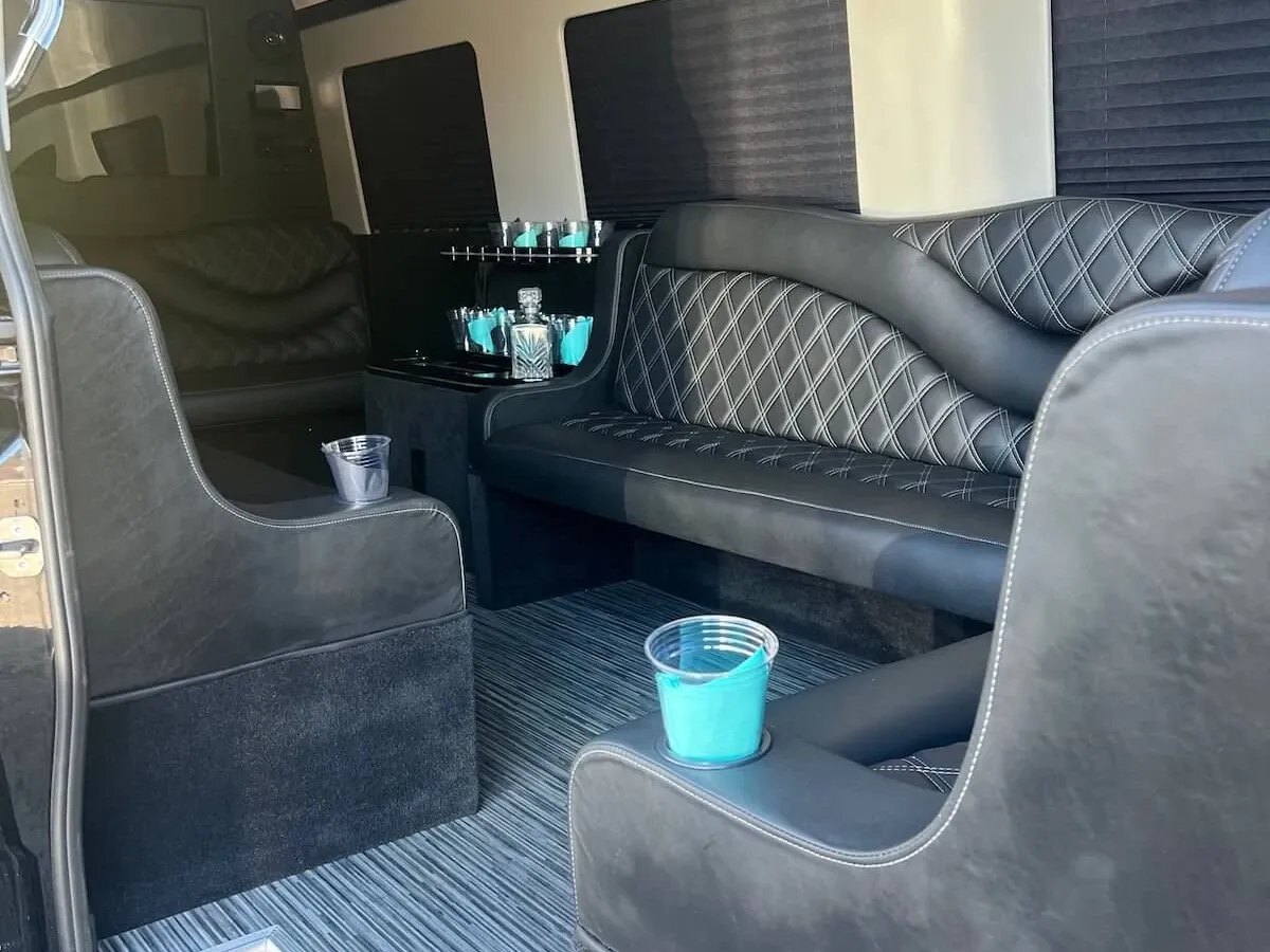 Mercedes-Benz Sprinter Limousine for party bus rental Mercedes-Benz Sprinter Limousine for party bus rental