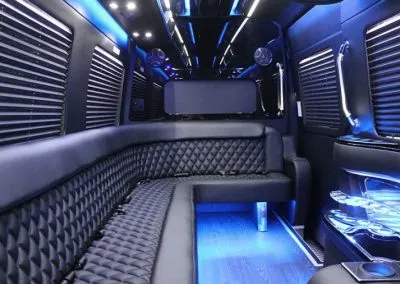 Mercedes-Benz Sprinter Limousine interior, photo 3 for cadillac escalade limo in Madison, MN