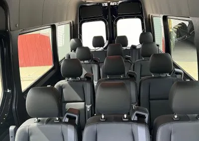 Black Mercedes-Benz Sprinter Shuttle Van, photo 5 for minibus rental in Sierra Blanca, TX
