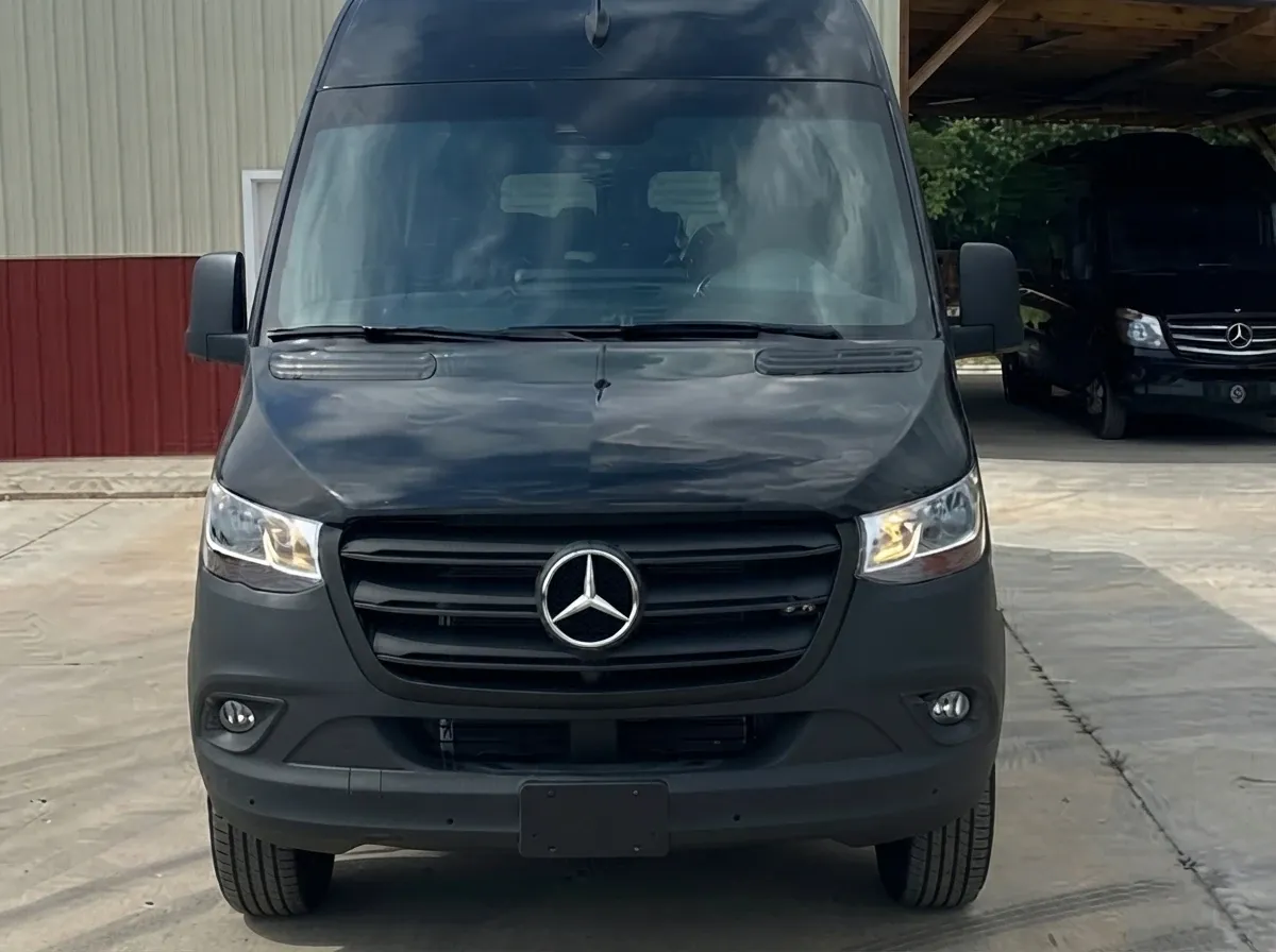 Black Mercedes-Benz Sprinter Shuttle Van, photo 3 for minibus rental Black Mercedes-Benz Sprinter Shuttle Van, photo 3 for minibus rental