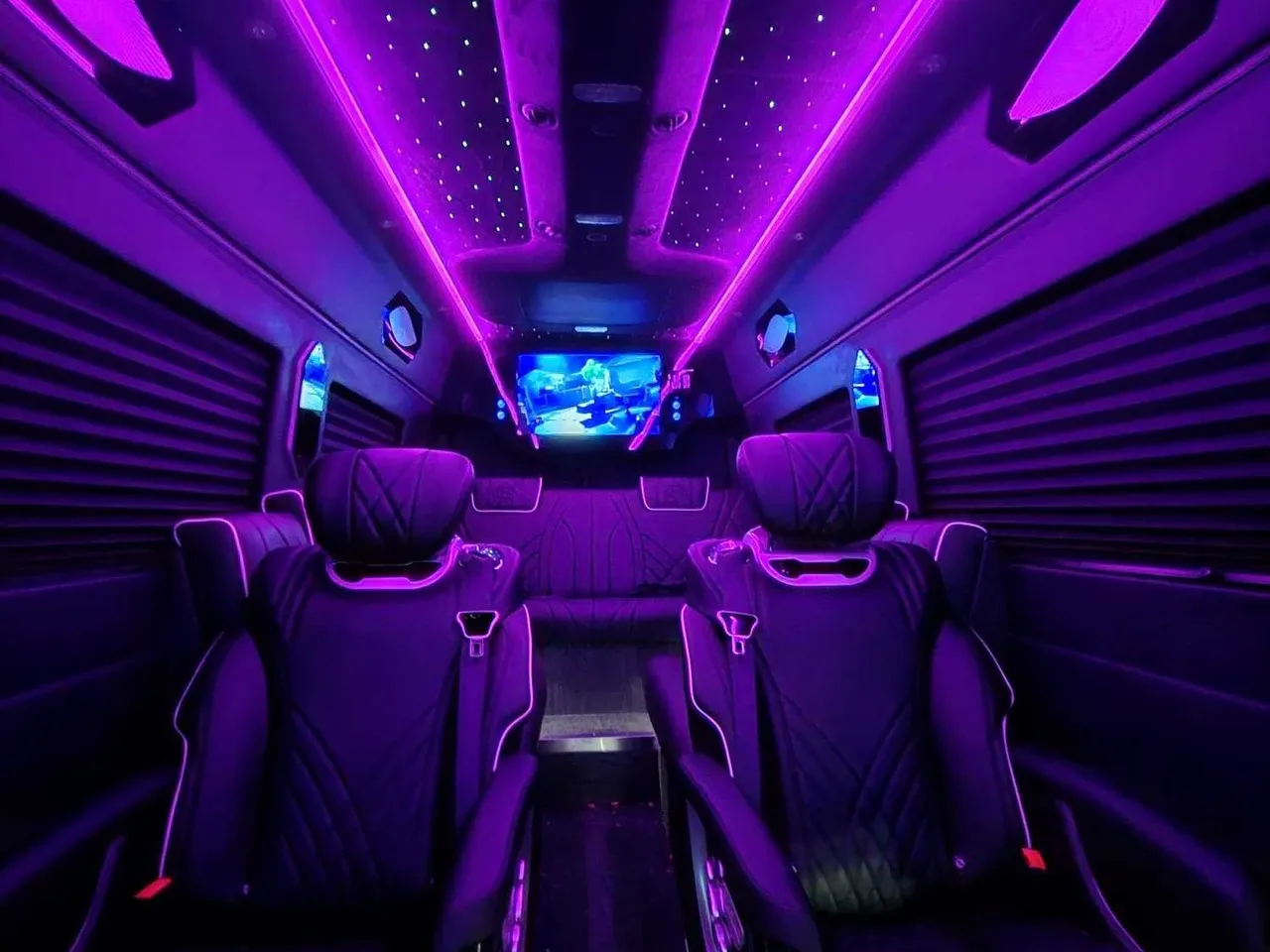 Black Mercedes-Benz Sprinter Van Jet, photo 2 for minibus rental Black Mercedes-Benz Sprinter Van Jet, photo 2 for minibus rental