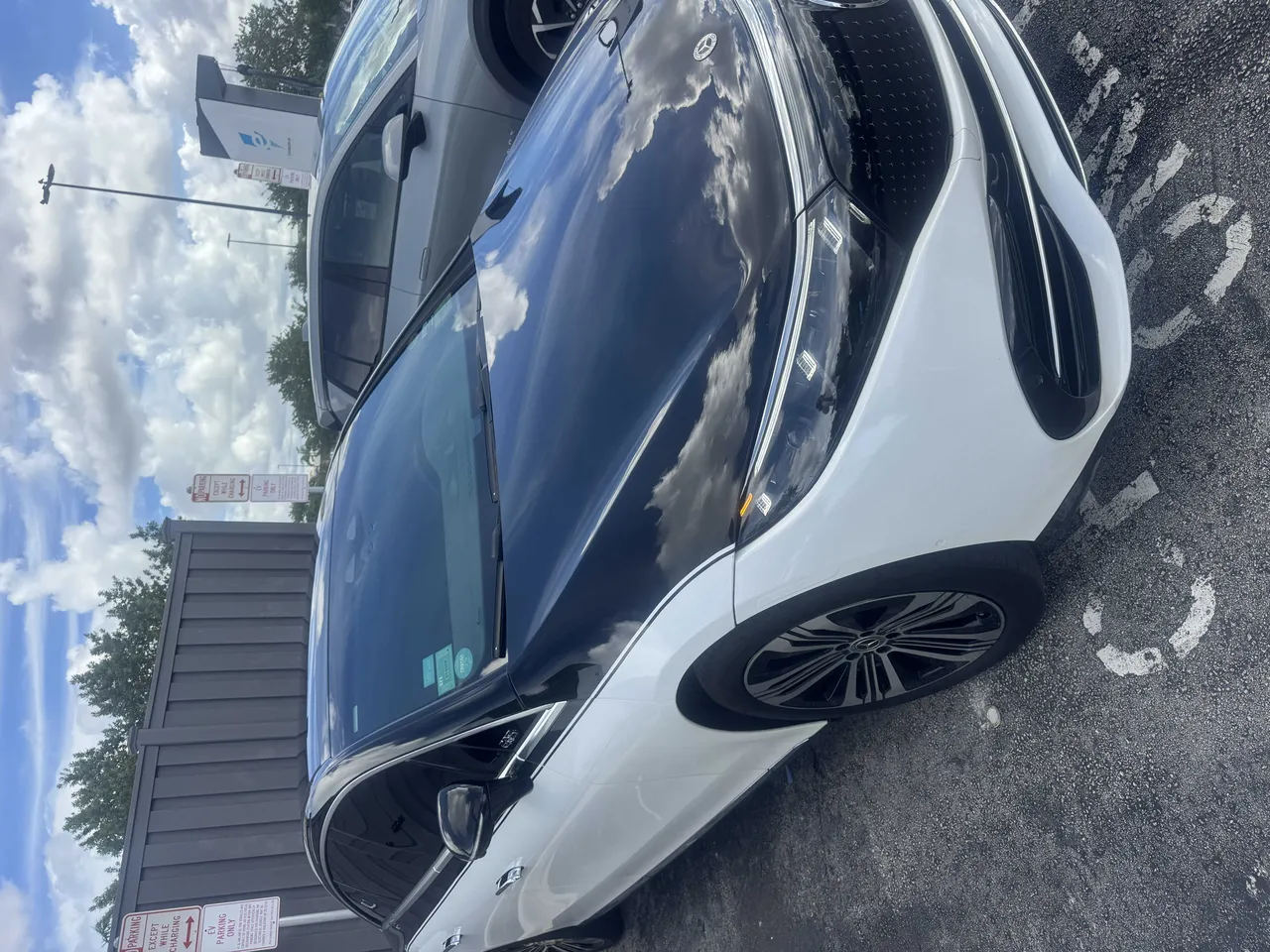 Black Mercedes EQS for sedan rental in Big Pine Key, FL