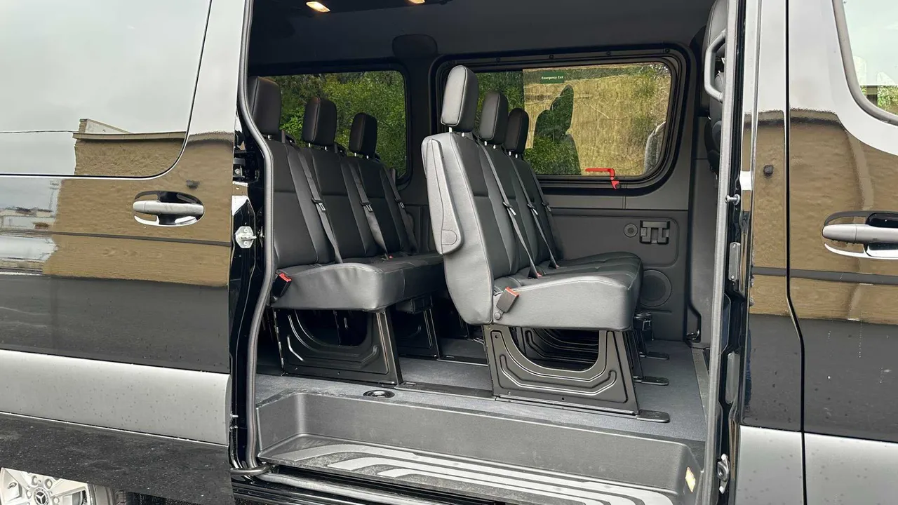 Mercedes Exec Sprinter interior for mercedes sprinter rental in Montana