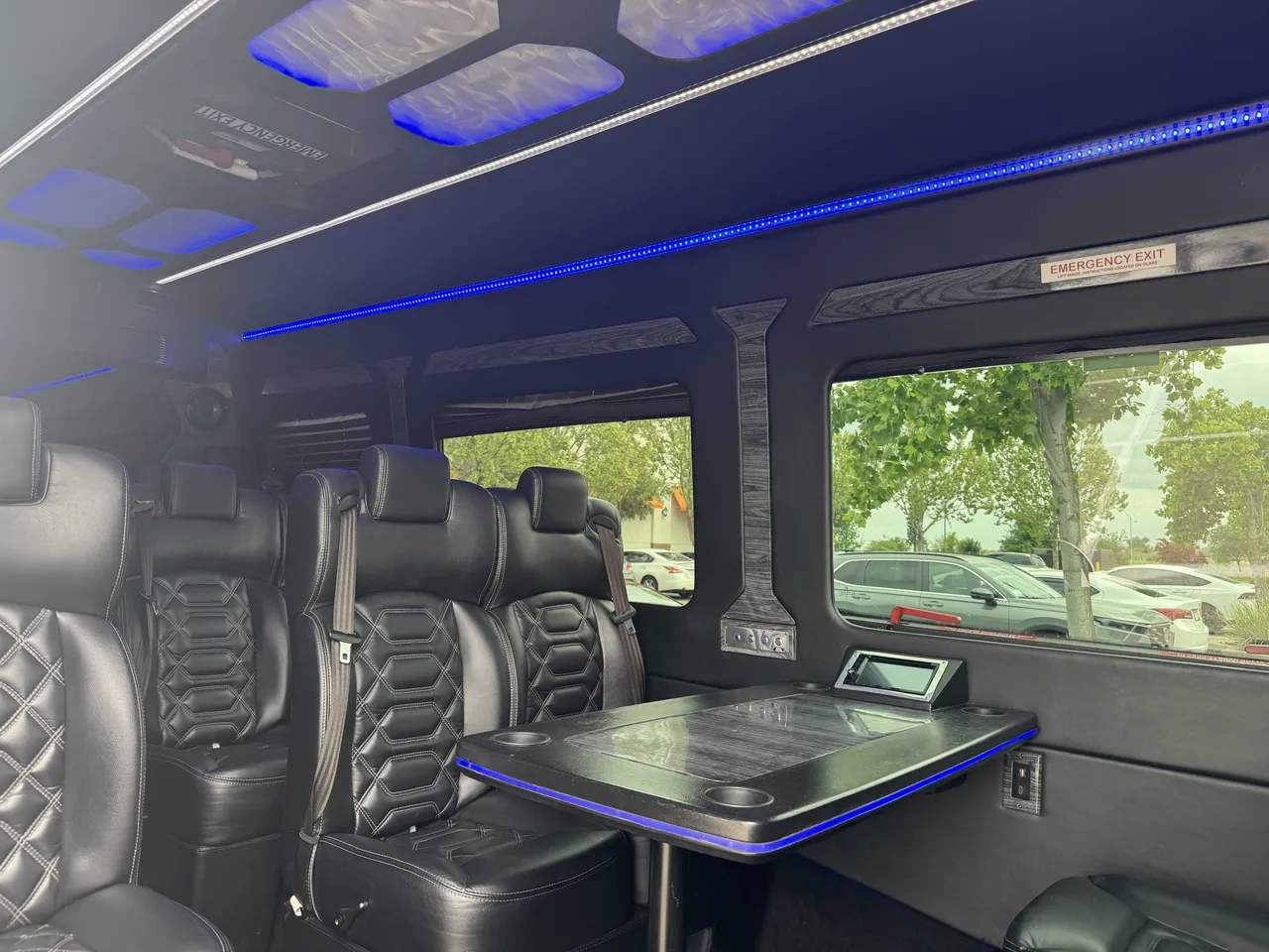 Black Mercedes Executive Sprinter for minibus rental in Pebble Beach, CA