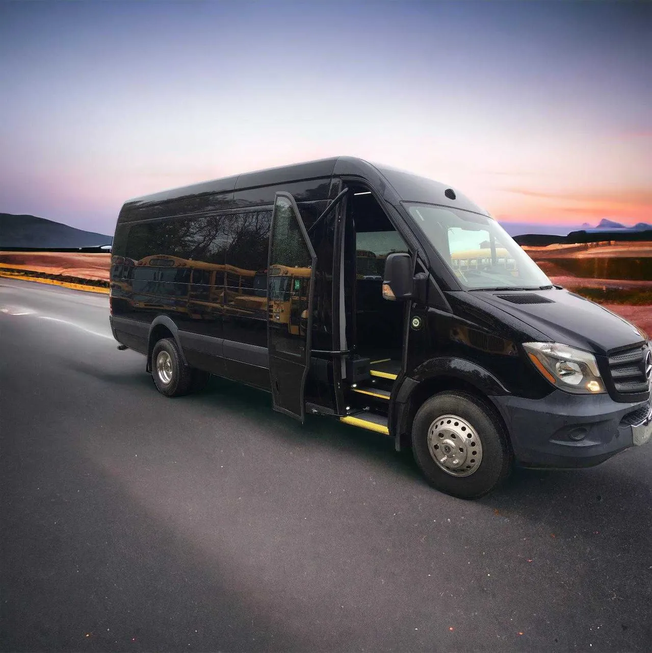 Black Mercedes Executive Sprinter, photo 3 for minibus rental