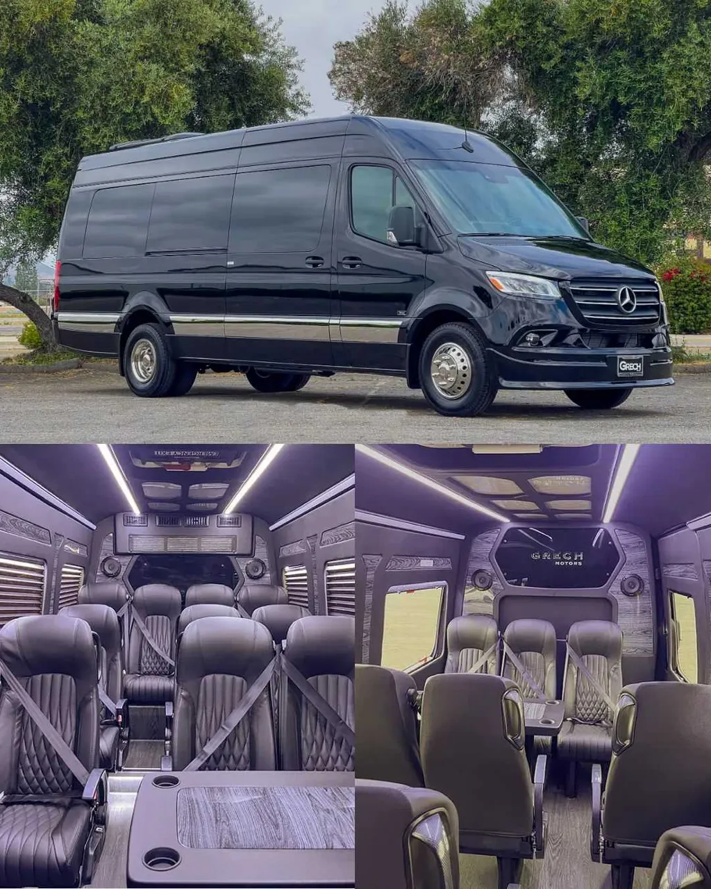 Black Mercedes Executive Sprinter for mercedes sprinter rental in Berry Creek, CA