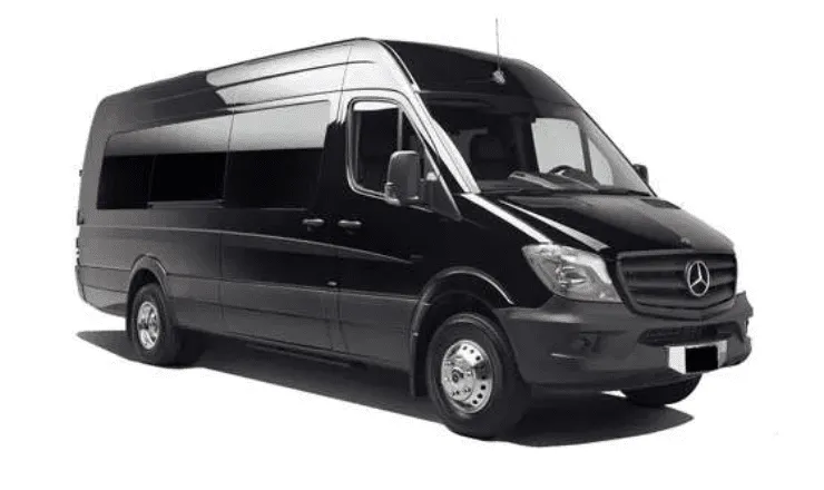 Black Mercedes Executive Sprinter for minibus rental in Pearl River, LA