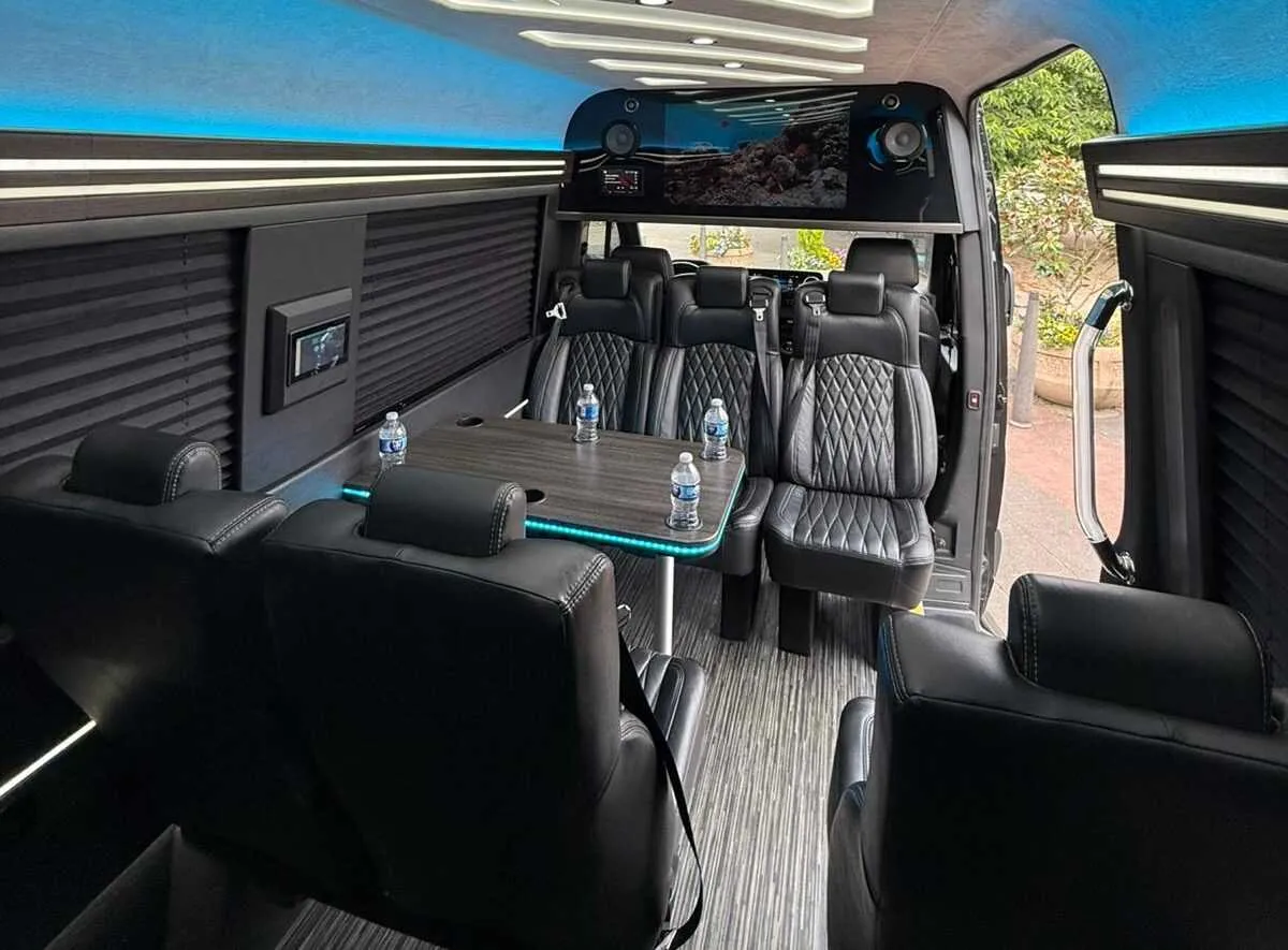 Black Mercedes Executive Sprinter, photo 2 for mercedes sprinter rental