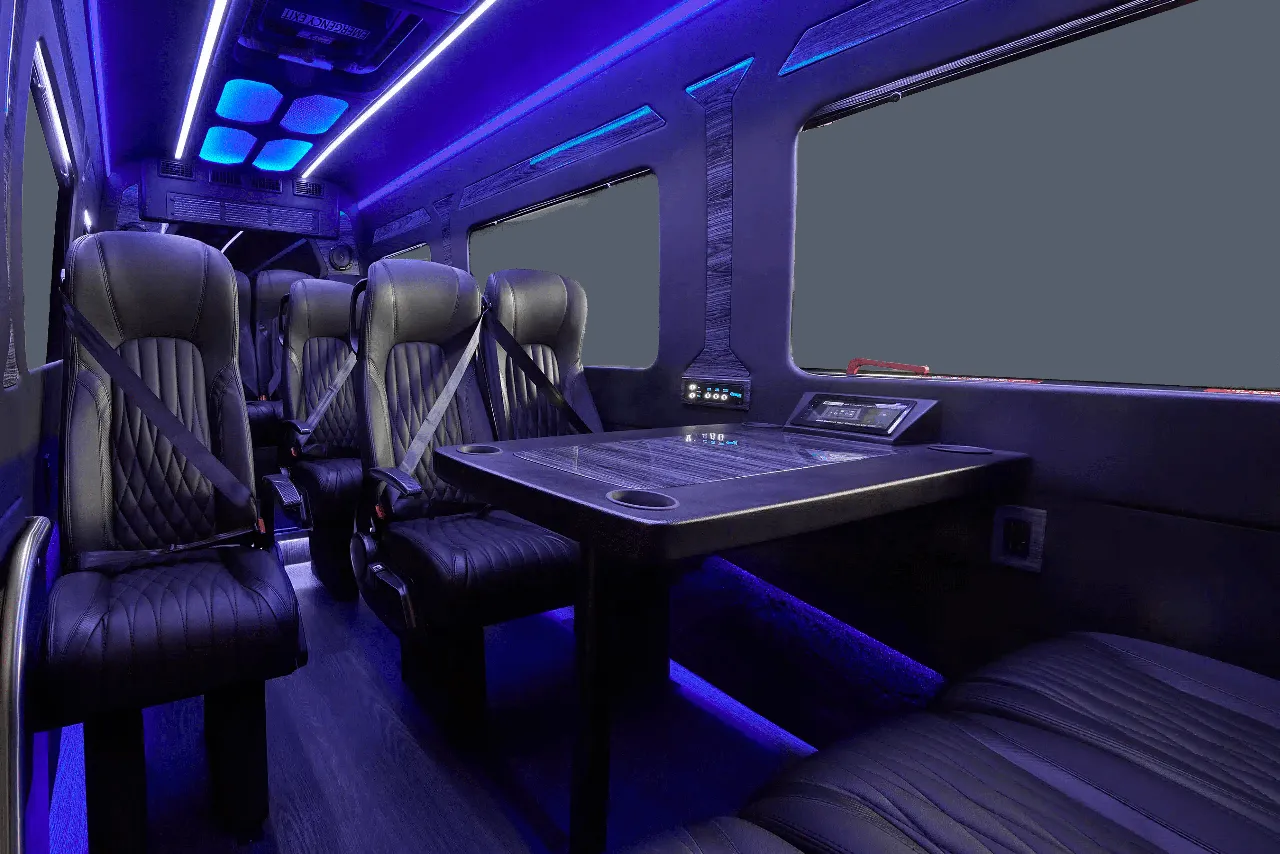 Black Mercedes Executive Sprinter, photo 2 for minibus rental in Buttonwillow, CA