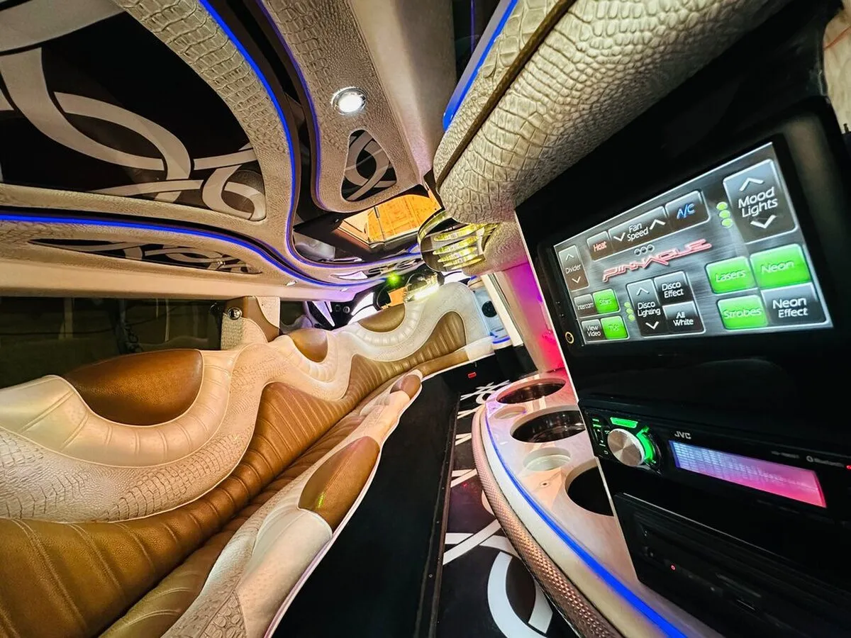 White Mercedes JET Doors Limousine