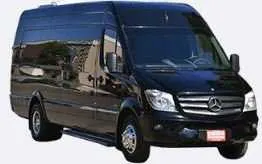 Black Mercedes Limo Coach for prom car rental in Leominster, MA