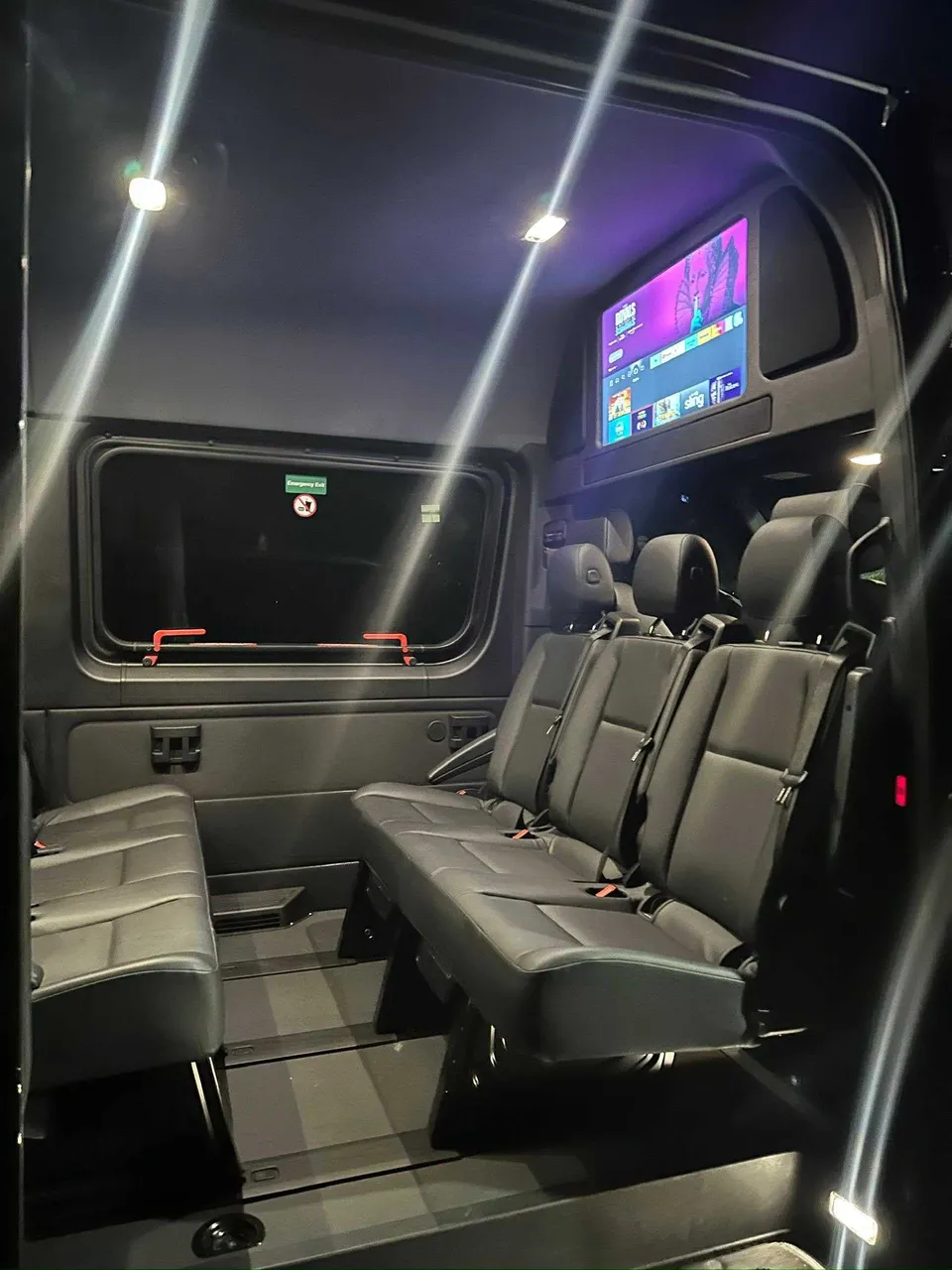 Mercedes Limo Sprinter interior, photo 3 for party bus rental