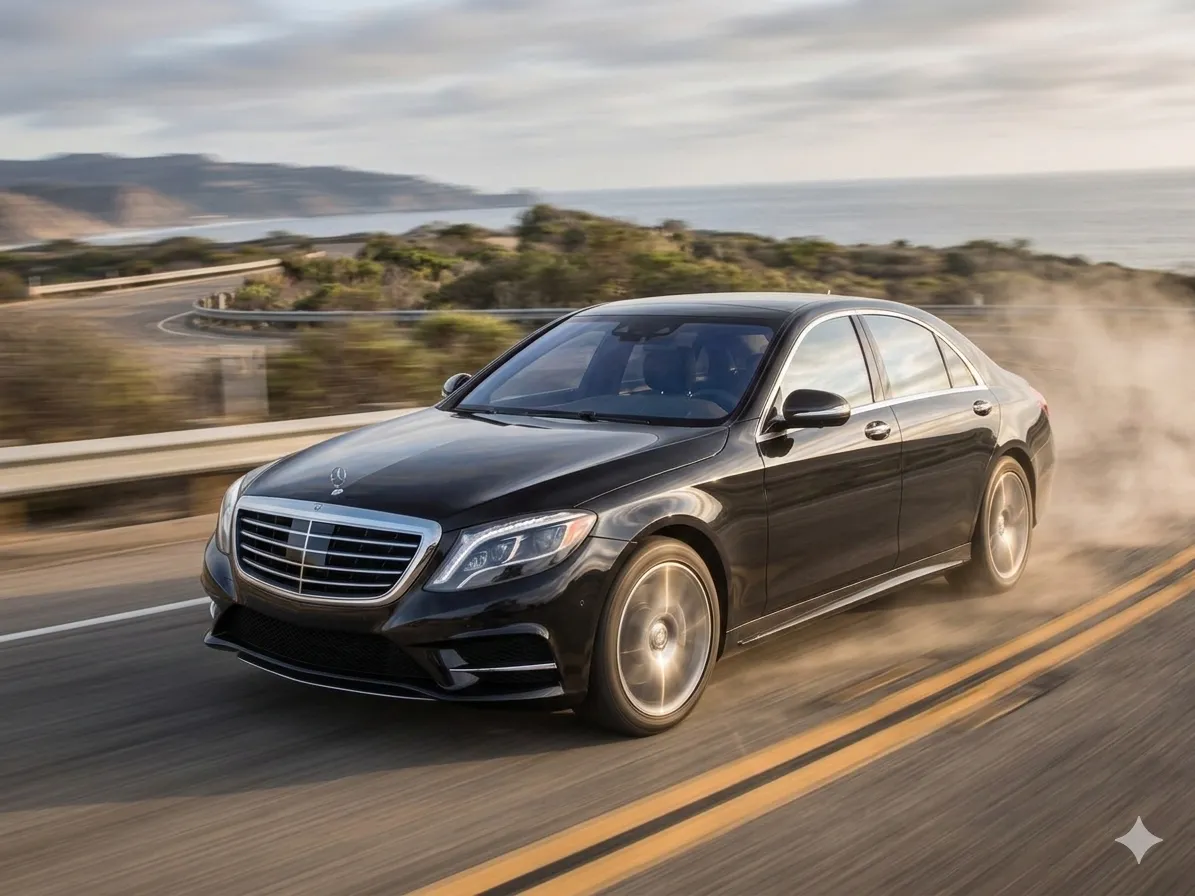 Black Mercedes S-Class, photo 2 for luxury car rental in Pershing County, NV